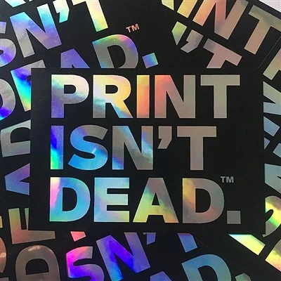 Print Holographic Eggshell Sticker